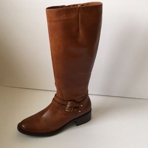 Cognac riding boots